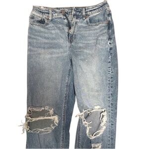 American Eagle Outfitters Light Blue Distressed Boyfriend Jeans
